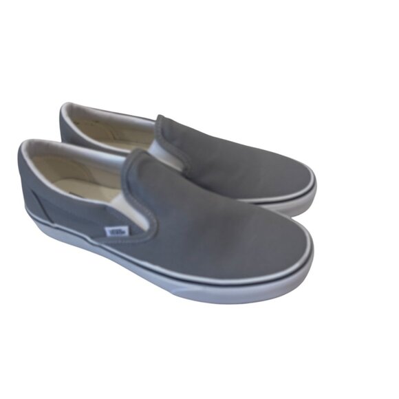 Vans Mens Unisex Classic Slip-On Sneakers Gray Size 8 Women SZ 9.5 - Picture 12 of 16